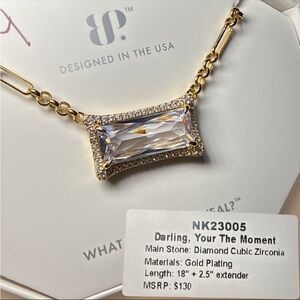 Bomb Party Darling, Your The Moment CZ on Gold